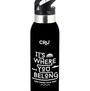 CRU Stainless Steel Drink Bottle (Black)